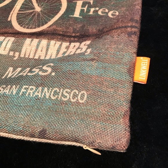 Linkwell Bicycle Wheel Pillow Pillowcase NWOT
Overman Bike Antique Vintage - Picture 8 of 12